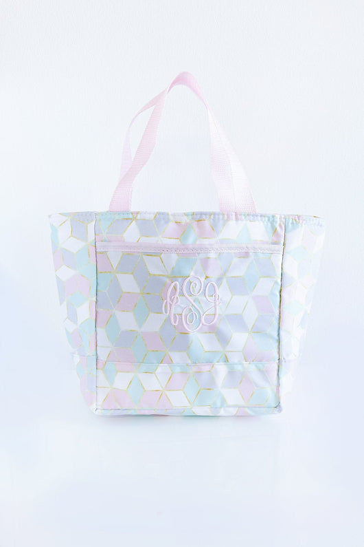 Grab And Go Geometric Lunch Bag