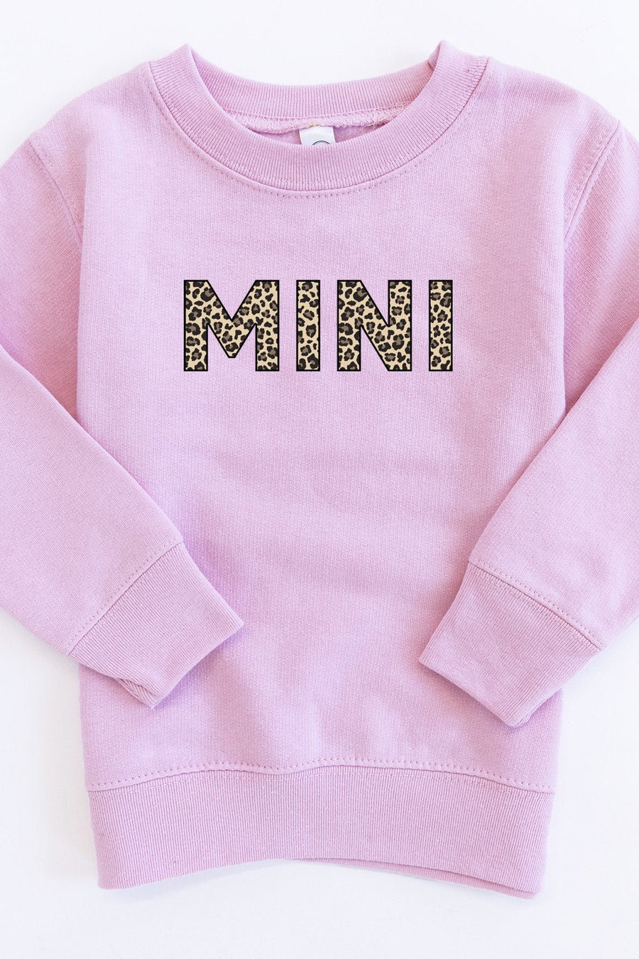Mini Animal Print Toddler Sweatshirt Light Pink