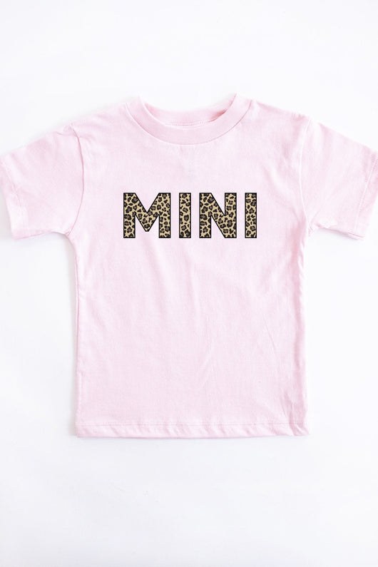 Mini Animal Print Toddler Tee Pink