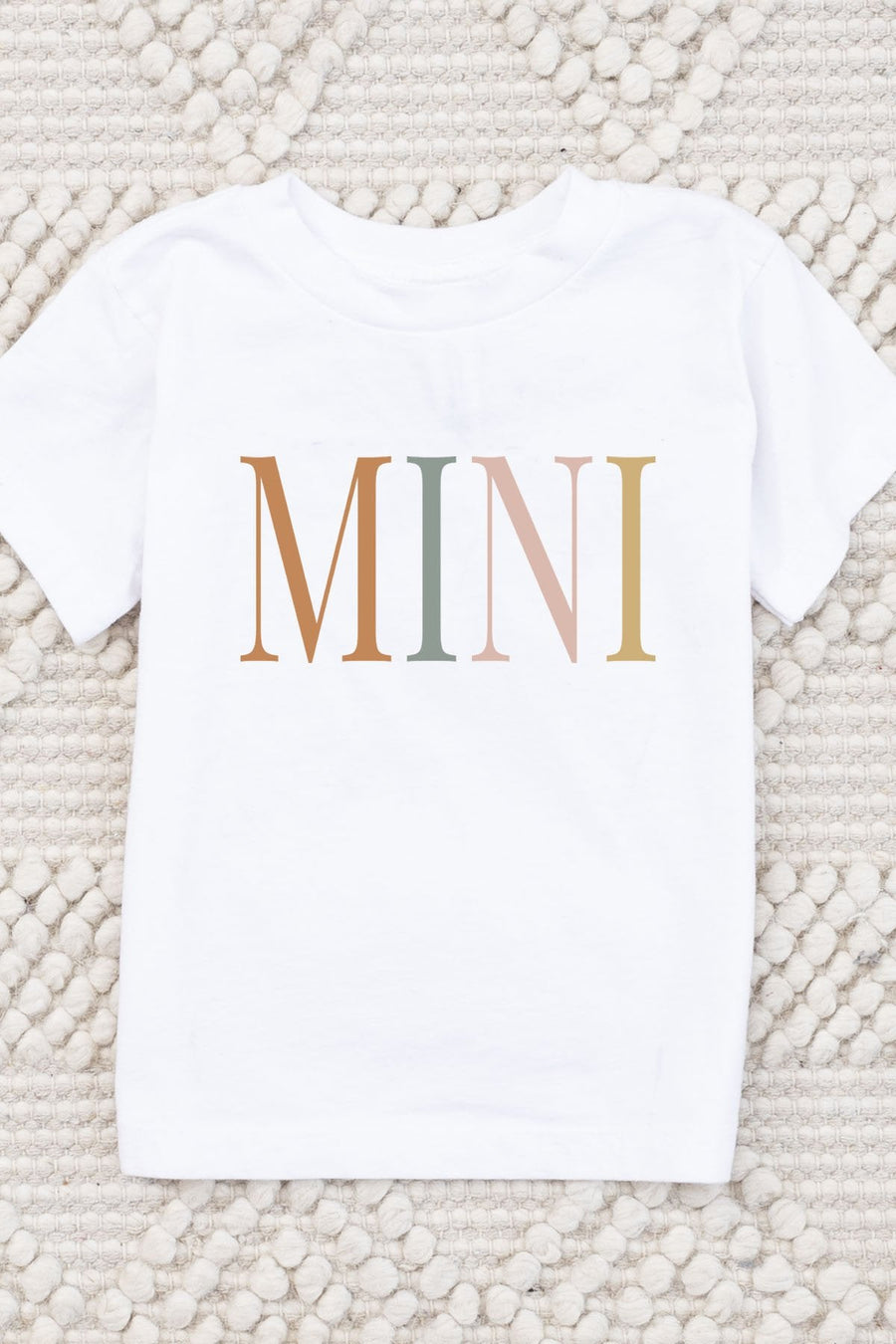 Mini Vintage Multi White Graphic Baby Tee